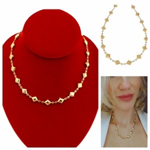 GOLD CHAIN NECKLACE celebrity STAINLESS STEEL