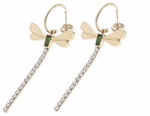 gold earrings made of stainless steel