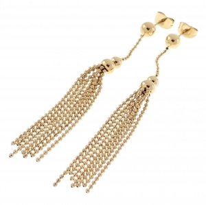 gold earrings made of stainless steel