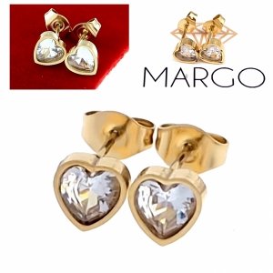 gold earrings made of stainless steel