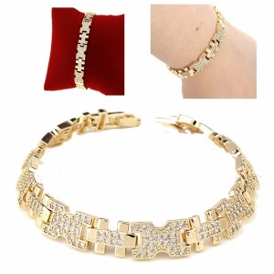gold bracelet for a gold-plated leg