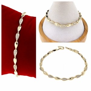gold bracelet for a gold-plated leg
