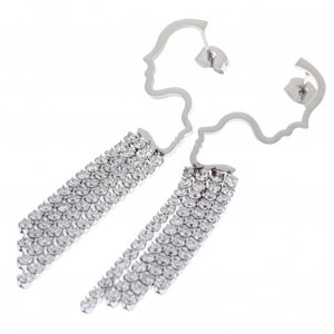 gold earrings made of stainless steel