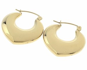 gold earrings made of stainless steel