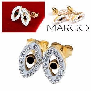 gold earrings made of stainless steel