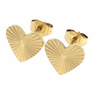gold earrings made of stainless steel