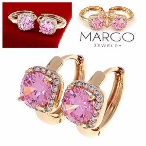 exclusive swarovski gold-plated earrings
