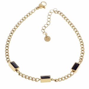BRACELET GOLD CELEBRITY STAINLESS STEEL