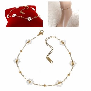 BRACELET GOLD CELEBRITY STAINLESS STEEL 