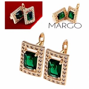 exclusive swarovski gold-plated earrings