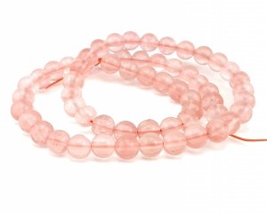 Glass beads faceted strands