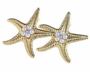 gold earrings made of stainless steel