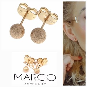gold plated earrings with exclusive cubic zirconia