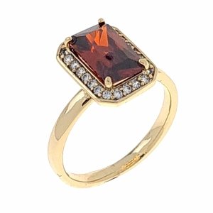 gold ring 17,00mm. gold-plated engagement xuping