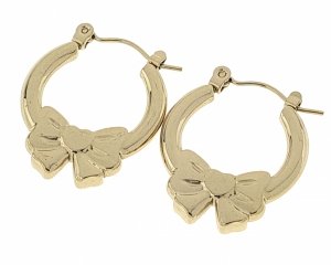 gold earrings made of stainless steel