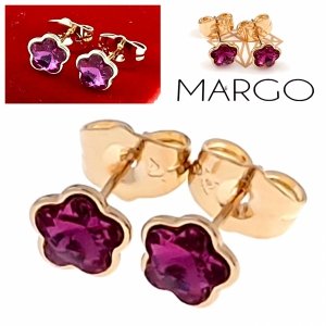 exclusive swarovski gold-plated earrings
