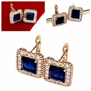 exclusive swarovski gold-plated earrings 