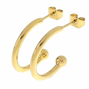 gold earrings made of stainless steel