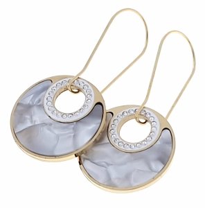 gold earrings made of stainless steel