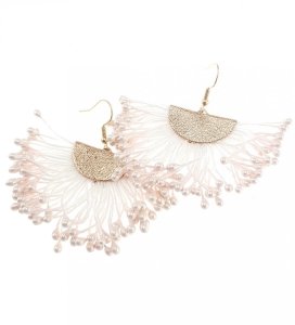 gold earrings made of stainless steel