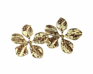 gold earrings made of stainless steel