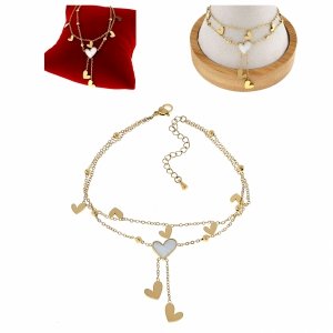 BRACELET GOLD CELEBRITY STAINLESS STEEL