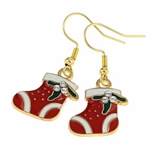 gold earrings made of stainless steel