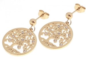 EARRINGS SILVER STAINLESS STEEL CELEBRITY