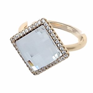 ring 18,30mm gold stainless steel