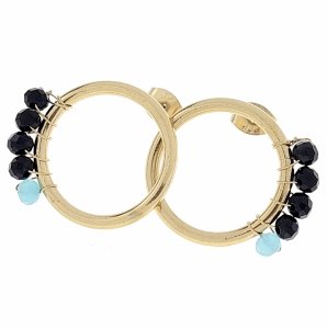gold earrings made of stainless steel