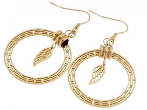 EARRINGS SILVER STAINLESS STEEL CELEBRITY