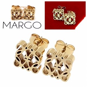 gold earrings made of stainless steel