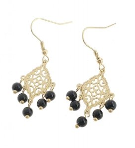 gold earrings made of stainless steel