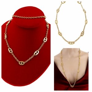 GOLD CHAIN NECKLACE celebrity STAINLESS STEEL