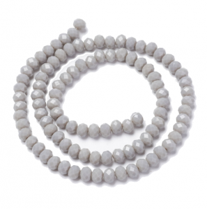 Glass beads faceted strands