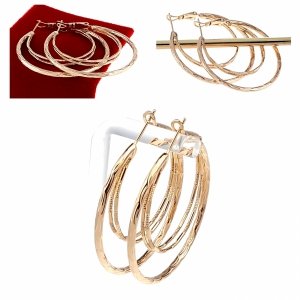 exclusive swarovski gold-plated earrings