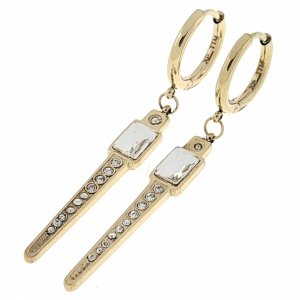 gold earrings made of stainless steel