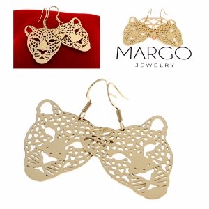 gold earrings made of stainless steel