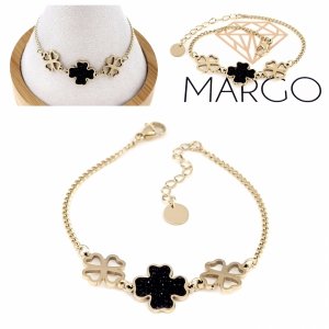 BRACELET GOLD CELEBRITY STAINLESS STEEL