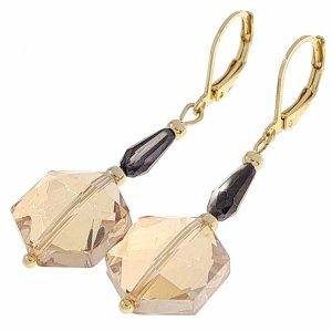 gold earrings made of stainless steel