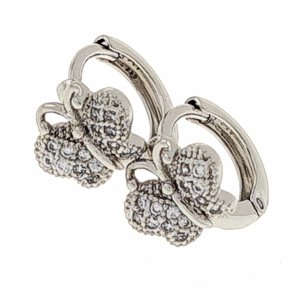 gold plated earrings with exclusive cubic zirconia