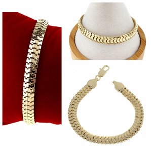 gold bracelet for a gold-plated leg