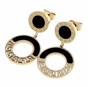 gold earrings made of stainless steel