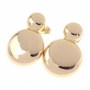 gold plated earrings with exclusive cubic zirconia