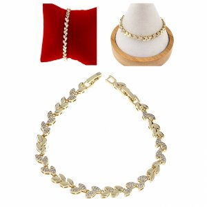 gold bracelet for a gold-plated leg 