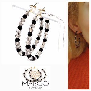 gold earrings made of stainless steel