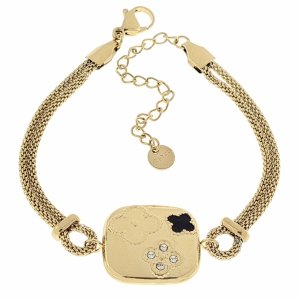 BRACELET GOLD CELEBRITY STAINLESS STEEL