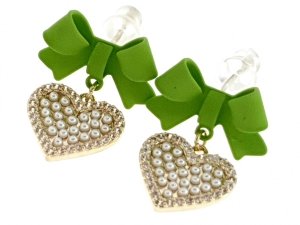 gold plated earrings with exclusive cubic zirconia