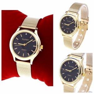 1249 Zegarek damski złoty stal chirurgiczna Kurren elegancki klasyk