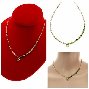 4917 Złoty łańcuszek naszyjnik 41+5 stal chirurgiczna 316L celebrytka Beloved